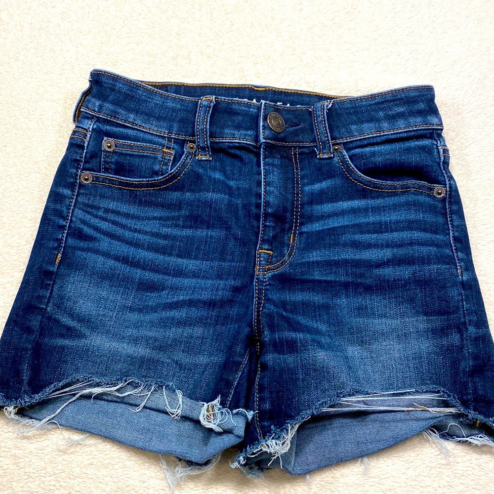 American Eagle Denim Shorts Size 0